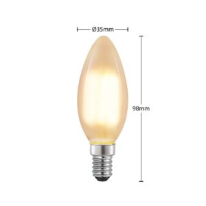 LED žárovka E14 4W2700K svíčka stmívatelná mat 2ks