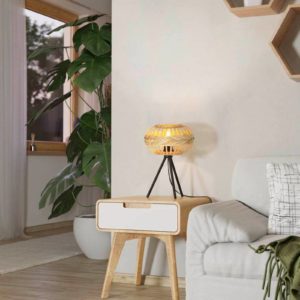 EGLO Amsfield 1 stolní lampa ze dřeva