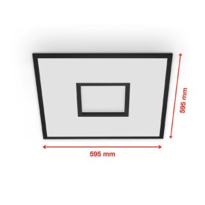 LED panel Centerback CCT RGB 60x60cm černá