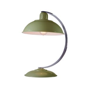 Stolní lampa Franklin v retro stylu, zelená