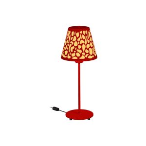 Aluminor Nihoa stolní lampa vzor, červená, žlutá