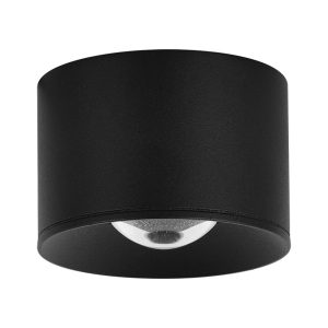 LED venkovní stropní bodovka S131, Ø 8 cm, černá