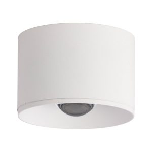 LED venkovní stropní bodovka S132, Ø 8 cm, bílá