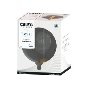 Calex Royal Kalmar LED E27 3,5W 2 000K dim kouřová