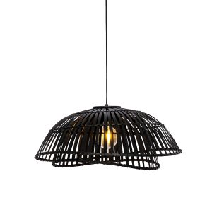 Orientální závěsná lampa černý bambus 62 cm – Pua