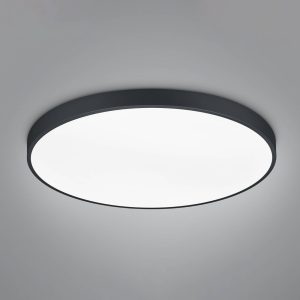 Stropní svítidlo LED Waco, CCT, Ø 75 cm, černá matná