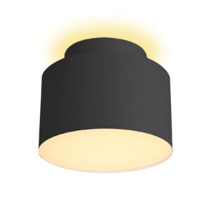 Lindby Nivoria LED bodovka, Ø 11 cm, černá