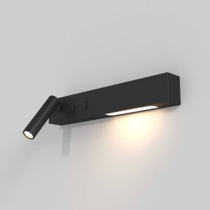 Nástěnné svítidlo Maytoni Comodo LED, světlo na čtení, černé