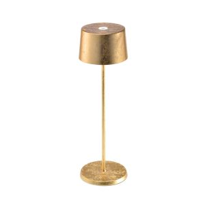 Zafferano Olivia 3K dobíjecí stolní lampa zlatá