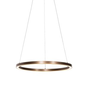 Bronzová závěsná lampa 60 cm včetně LED 3-stupňové stmívatelné – Girello