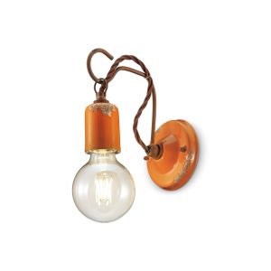 C665 nástěnné svítidlo ve vintage stylu, oranžové