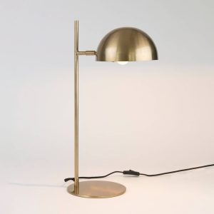 Stolní lampa Miro, zlatá barva, výška 58 cm, železo/mosaz