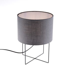 Moderne tafellamp grijs E27 – Hina